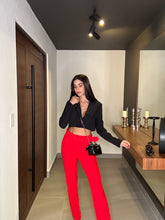 Load image into Gallery viewer, Red belted pants
