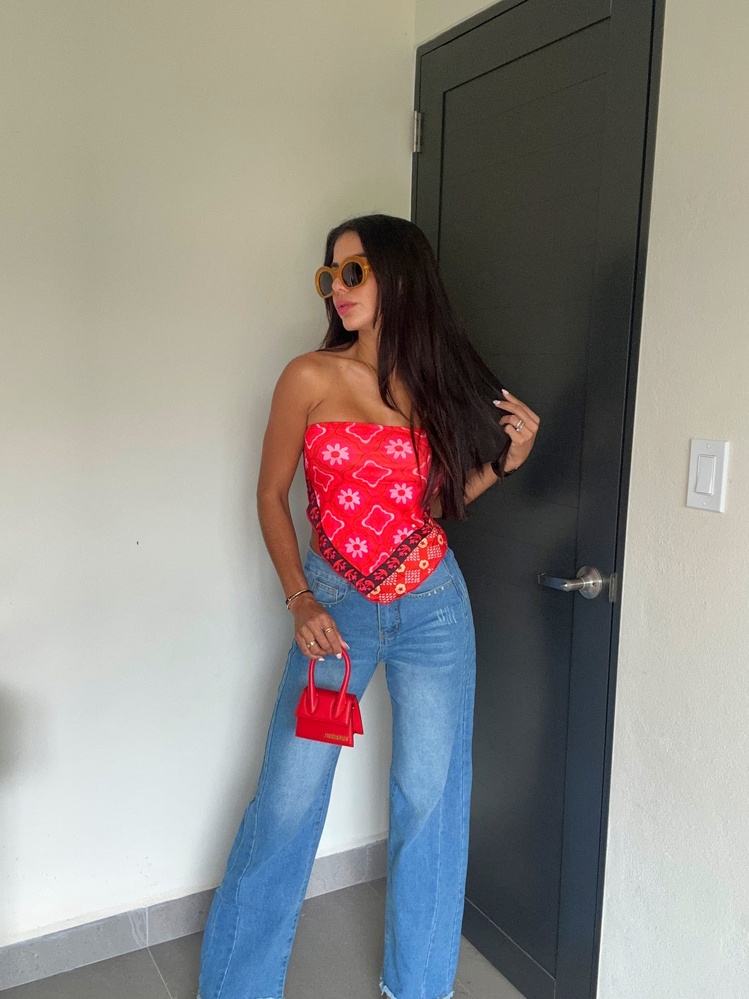 High-waist jeans