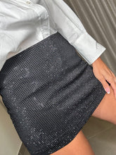 Load image into Gallery viewer, Onix rhinestone skirt
