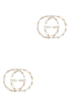 Load image into Gallery viewer, GG rhinestone earrings
