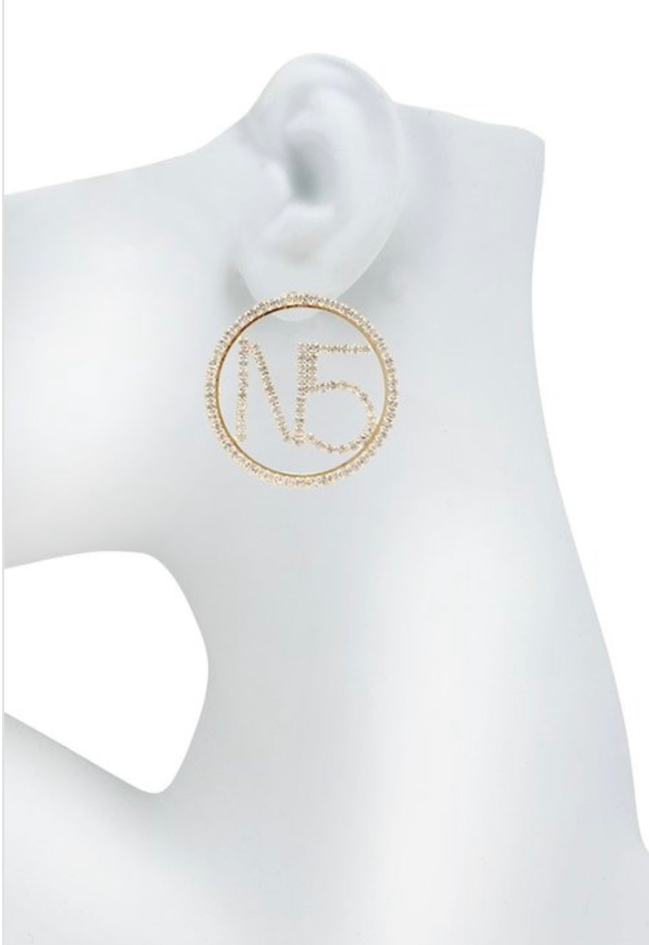 No. 5 Silver earrings