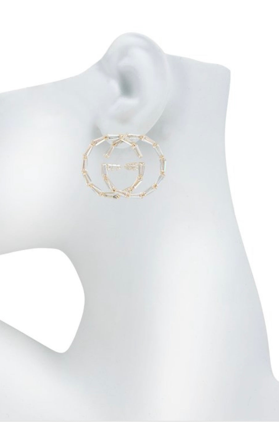 GG rhinestone earrings